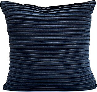 Thin Pleated Throw Pillow In Blue