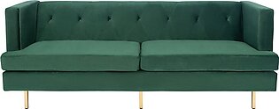 Konrad Velvet Sofa In Emerald