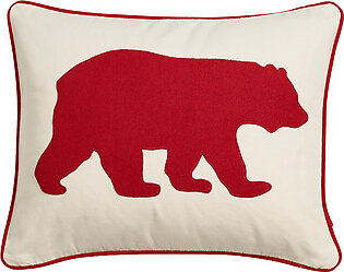 Red Bear Decorative Pillow