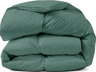 All Season Cotton Down And Feather Comforter - Gre