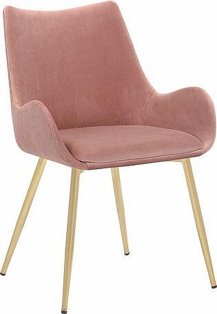 Avery Fabric Dining Room Chair In Pink
