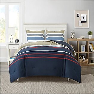Bradford Cotton Comforter Set In Blue