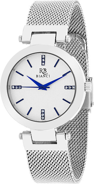 Cristallo Quartz Silver Dial Ladies Watch Rb0400 In Blue / Silver