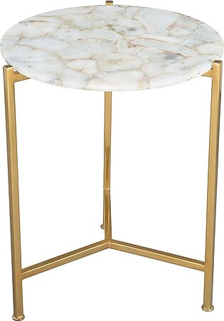 Modern Haru Side Table In White