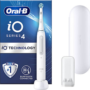 Oral-b Io4 White Electric Toothbrush With Travel Case - Toothbrush