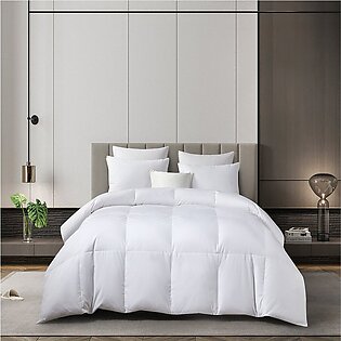 Ateen Cotton Rds White Down Comforter - Light Warmth