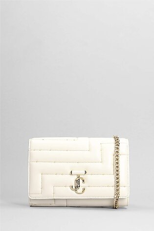 Avenue Hand Bag In White Leather