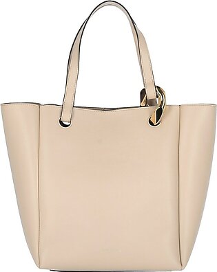 "chain Cabas" Tote Bag In Beige