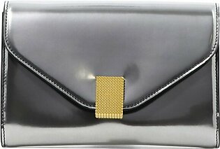Concerto Chain Linked Clutch Bag In Silver