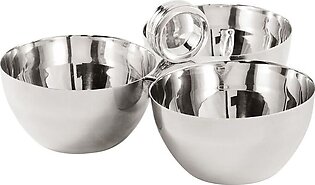 Silver-plated Brass Montgomery Triple Nut Bowl