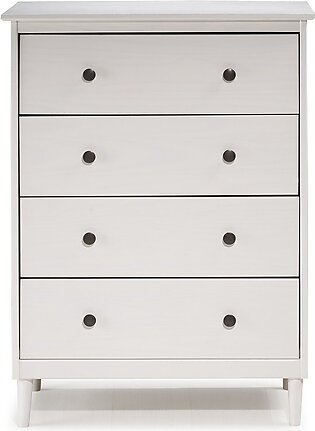 Modern 4-drawer Dresser In White