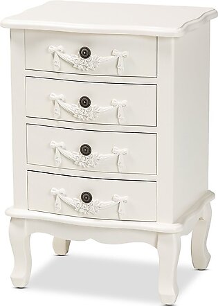 Callen Wood 4-drawer Nightstand In White
