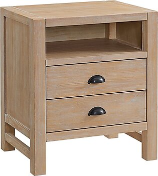 Furniture Arden 2-drawer Wood Nightstand In Natural