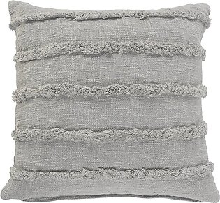 Over-tufted Solid Throw Pillow