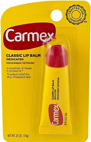 Carmex Classic Medicated Lip Balm, 0.35 Ounces each (Pack of 5)