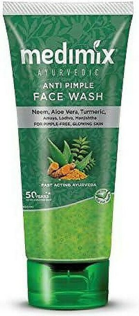 Medimix Ayurvedic Face Wash For All Skin Types - Soap Free - Paraben Free (100 Ml 3.4 Oz)