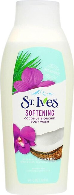 St. Ives Softening Body Wash, Coconut and Orchid, 24 oz (pack of 2)
