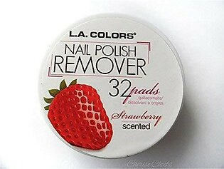 L.A. Colors Nail Polish Remover Pads, Strawberry, 32ct