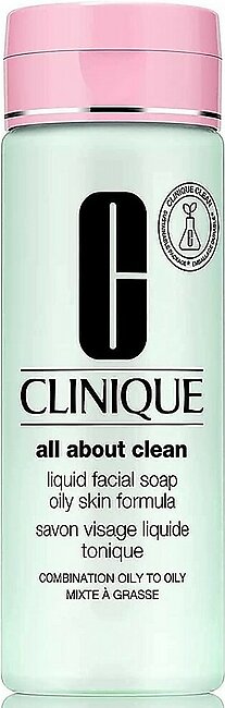 Clinique All about Clean Liquid Facial Soap Oily Skin, 6.7 Ounce