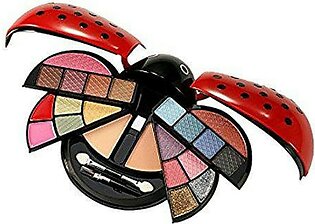 Cameo Ladybug Cute Make Up Kit with Eyeshadow, Blush, Presspowder & Lipgolss, Red, 22 Piece