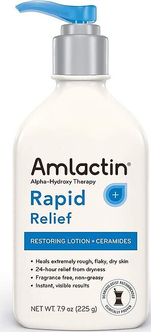 AmLactin Alpha-Hydroxy Ceramide Therapy Restoring Lotion, Fragrance Free 7.9 oz