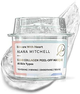 Alana Mitchell Anti Aging Collagen Facial Mask, Peel Off Face Mask Reduces Wrinkles & Fine Lines, Hydrating Face Masks, Tightening & Firming Skin Care, Collagen Face Mask for All Skin Types (0.63 oz)