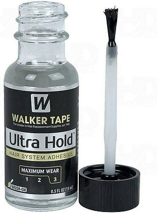 Ultra Hold Liquid Bond Glue for Wigs and Hair with Brush .5oz Bottle by GT Hair