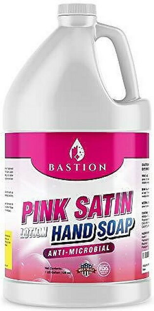 Antimicrobial Hand Soap: Silky Pink Lotion Liquid Hand Wash -Bulk One Gallon (128 oz) Refill Jug. PH Balanced Ultra-Strength. Made In USA (One Gallon)