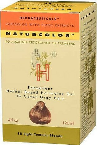 naturcolor Haircolor Hair Dye - Light Turmeric Blonde, 4 Ounce (8R)