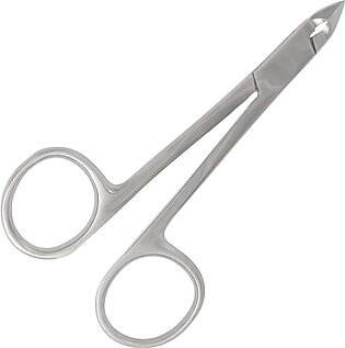 REFINE Scissor Style Cuticle Nipper, Half Jaw, Stainless Steel