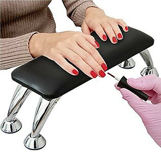 Nail Arm Rest For Acrylic Nails - Hand Rest For Professional Nail Technician - Nails Armrest Table With Pillow Cushion And Hand Holder For Manicure Pedicure - Hand Stand For Nails Tech Desk (Black)