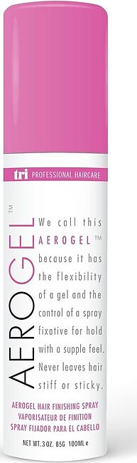 TRI Aerogel Hair Spray - Extra Hold, Free & Clear Hairspray for Women, Travel Hairspray, Volume Fixer & Non-Sticky Hairspray Essentials, Flexible Hold Hairspray Bottle, Scented - (3oz, Pack of 1)