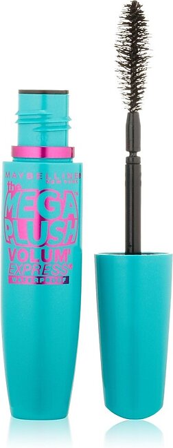 Maybelline New York Volume Express Mega Plush Waterproof Mascara Very Black 0.3 Fluid Ounce
