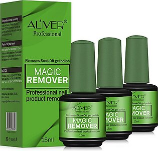 Gel Nail Polish Remover, (3Pcs) Easily Quickly Removes Soak-Off Gel Polish, Professional Non-Irritating Nail Polish Remover, 2-3 Minutes Easily Quickly, Dont Hurt Your Nails 15Ml