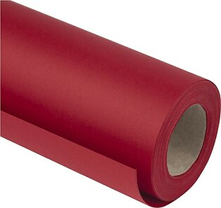 Ruspepa Red Kraft Paper Roll - 18 Inches X 100 Feet - Recyclable Paper Perfect For For Crafts, Art, Wrapping, Packing, Postal, Shipping, Dunnage & Parcel