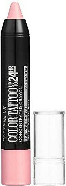 Maybelline New York Eyestudio Colortattoo Concentrated Crayon,705 Pink Parfait, 0.08 Oz.
