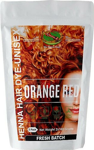 Red Orange Henna Hair Color Dye 2 Pack - The Henna Guys