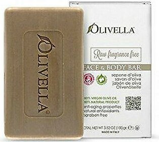 Olivella Face and Body Soap,Raw fragrance free, All-natural 100 Percent Virgin Olive Oil From Italy, 3.52-oz Bars (Pack of 12) by Olivella