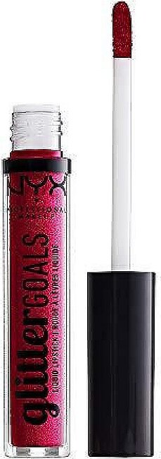 Nyx Professional Makeup Glitter Goals Liquid Lipstick - Reflector, Hot Pink With Pink And Magenta Glitter