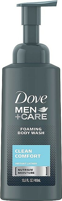 Dove Men Care Foaming Body Wash to Hydrate Skin Clean Comfort Effectively Washes Away Bacteria While Nourishing Your Skin 13.5 oz
