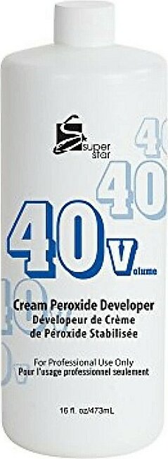 Super Star Cream Peroxide Developer 40 Volume - 16 Oz