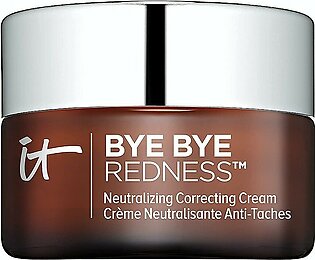 IT Cosmetics Bye Bye Redness, Transforming Light Beige - Neutralizing Color-Correcting Cream - Reduces Redness - Long-Wearing Coverage - With Hydrolyzed Collagen - 0.37 fl oz