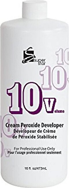 Super Star Cream Peroxide Developer 10 Volume - 16 Oz