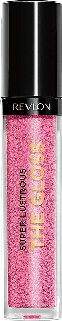 Lip Gloss by Revlon, Super Lustrous The Gloss, Non-Sticky, High Shine Finish, 210 Pinkissimo, 0.13 Oz