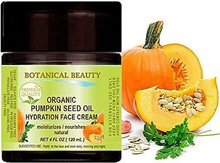 ORGANIC PUMPKIN SEED OIL HYDRATION FACE CREAM. For NORMAL to DRY SKIN. (4 Fl.oz - 120 ml)