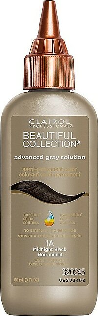 Clairol Professional Beautiful Advanced Gray Solutions 1a Midnight Black, 3 oz