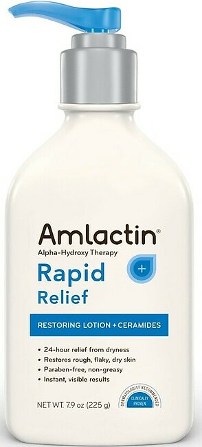 AMLACTIN Alpha-Hydroxy Ceramide Therapy Restoring Lotion, Fragrance Free 7.9 oz (Pack of 3)