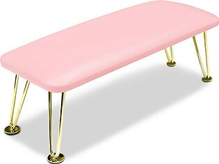 Big Nail Arm Rest, Soft Microfiber Leather Arm Rest for Nails Manicure Hand Rest Pillow Cushion for Nail Nail Technicians, Anti-Slip, Stable (Pink)