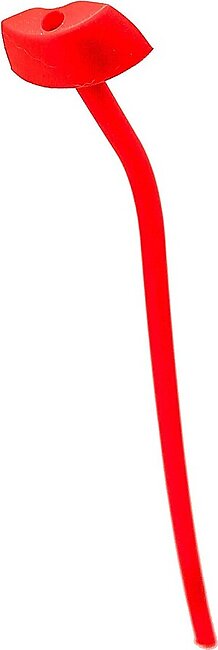 Lipsip Sip From A Straw Without Pursing Your Lips To Help Prevent Lip Lines & Wrinkles Includes Detachable Lipsip, Reusable Silicone Straw & Cleaner Bpa-Free Dishwasher Safe Ecofriendly (Red)