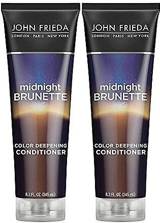 John Frieda Brilliant Brunette Conditioner, Visibly Deeper Color,With Evening Primrose Oil, Infused With Cocoa, 8.3 Ounce (Pack Of 2)